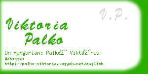 viktoria palko business card